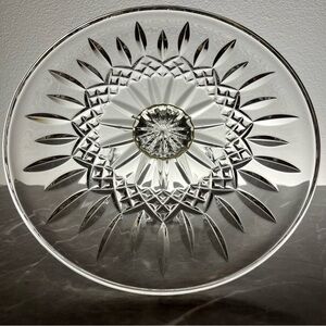 Waterford Crystal Lismore Footed Cake Stand Plate